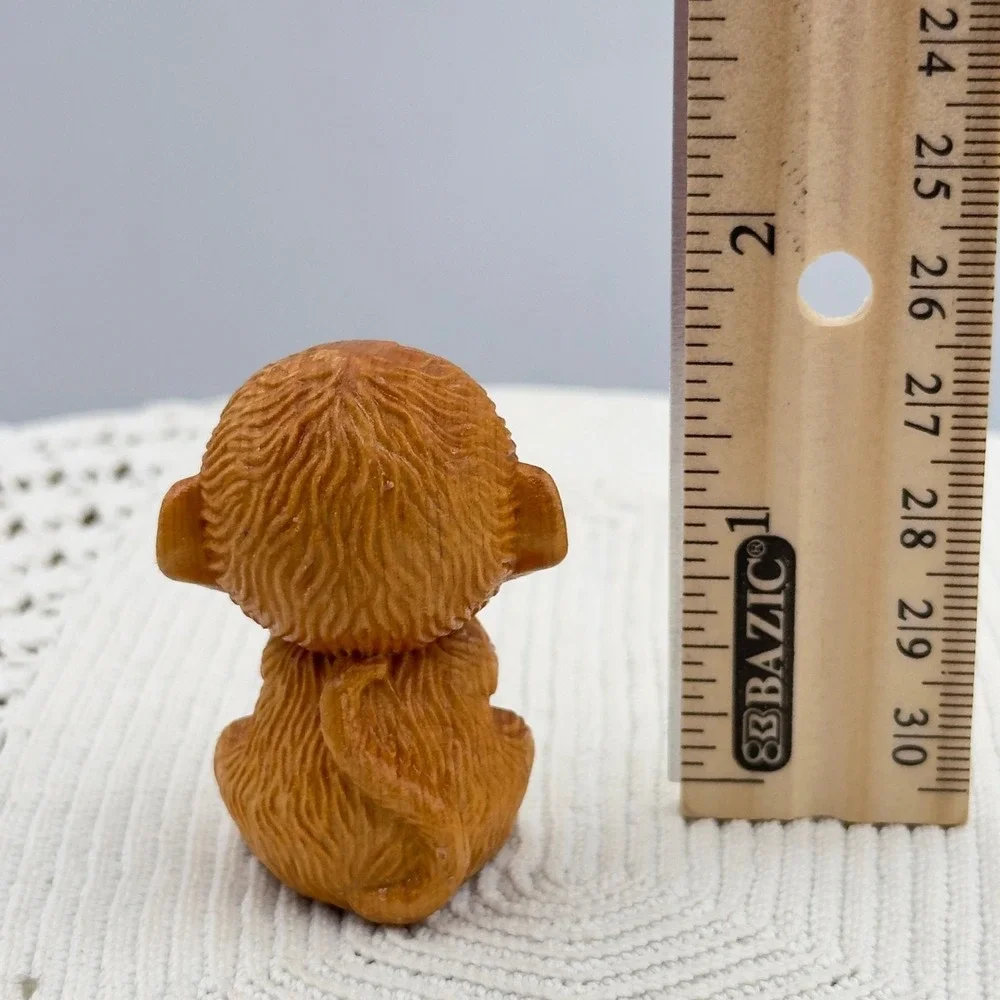 Miniature wooden animal handcrafted Monkey